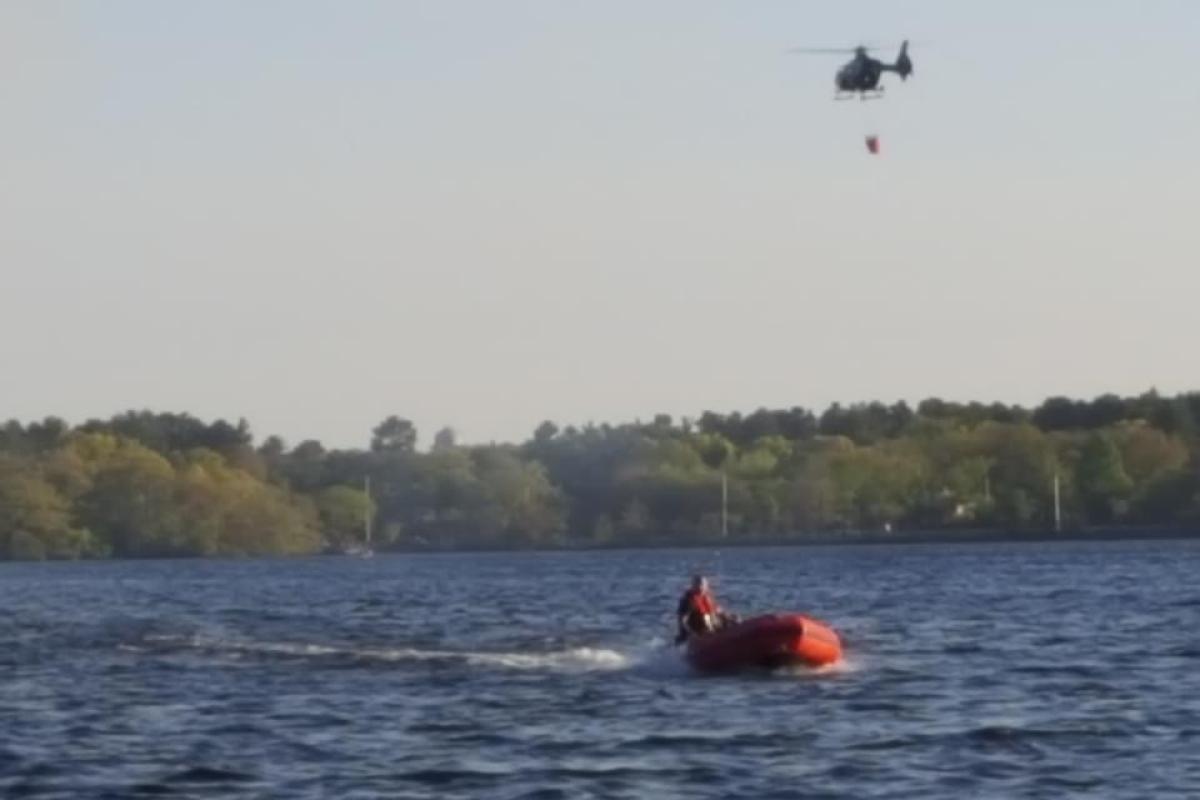 MSP helo with a water drop